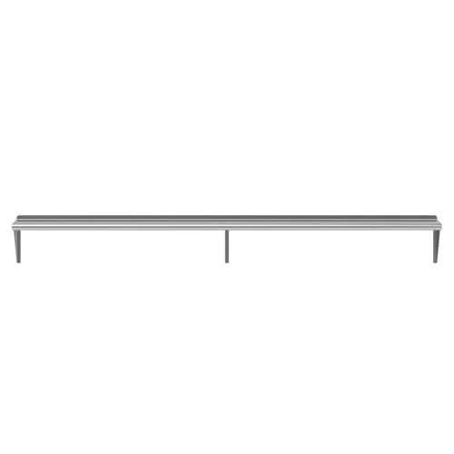 AmGood 12 in. x 96 in. Stainless Steel Wall Shelf | NSF | Metal Shelving | Garage, Laundry, Storage, Utility Room | Restaurant, Commercial Kitchen - size: 12 in. x 96 in.