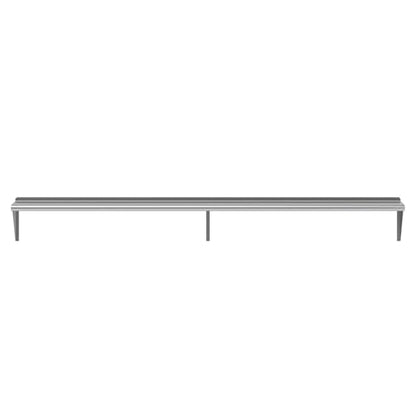 AmGood 12 in. x 96 in. Stainless Steel Wall Shelf | NSF | Metal Shelving | Garage, Laundry, Storage, Utility Room | Restaurant, Commercial Kitchen - size: 12 in. x 96 in.