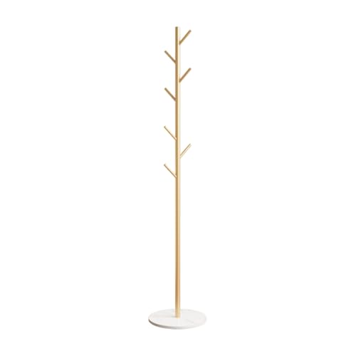 Gold Coat Rack Freestanding, 67" Metal Tree Coat Stand, Sturdy Entryway Hall Tree for Coats, Hats, Bags, Bedroom Office - color: A4