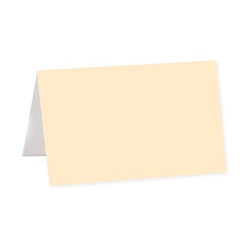 Andaz Press Table Tent Printable Place Cards, Ivory 20-Pack, Seat Placement Cards Blank Place Cards For Table Settings Name Cards for Baby Bridal Wedding Shower, School Graduation Food Cards - color: Blank Ivory