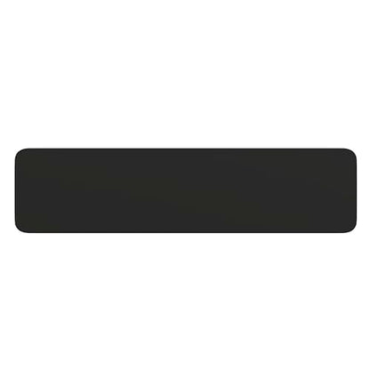 EMMA + OLIVER 6-Foot Black Plastic Folding Table | Lightweight, Easy Storage, Event and Banquet Table - color: Black