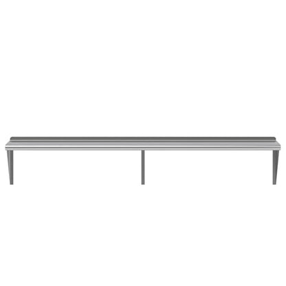 AmGood 14 in. x 72 in. Stainless Steel Wall Shelf | NSF | Metal Shelving | Garage, Laundry, Storage, Utility Room | Restaurant, Commercial Kitchen - size: 14 in. x 72 in.
