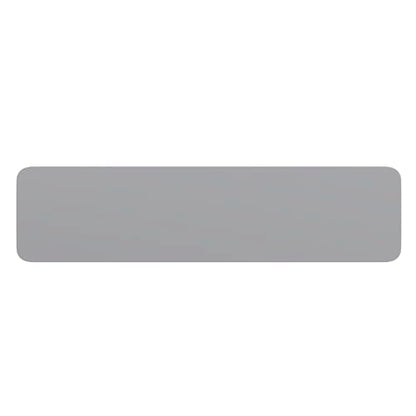 EMMA + OLIVER 6-Foot White Plastic Folding Table | Lightweight, Easy Storage, Event and Banquet Table - color: Grey