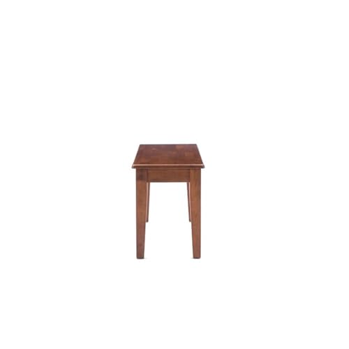 Boraam Shaker Backless Wood Bench - Cocoa Walnut - color: Cocoa Walnut