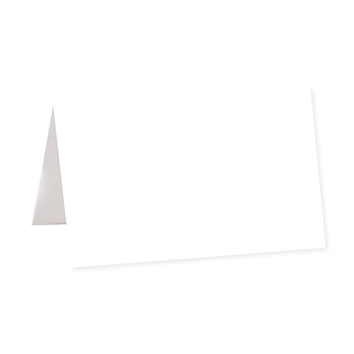 Andaz Press Table Tent Printable Place Cards White 20-Pack Seat Placement Cards Blank Place Cards For Table Settings Name Cards for Bridal Wedding Shower School Graduation Food Cards White Place Cards - color: Blank White
