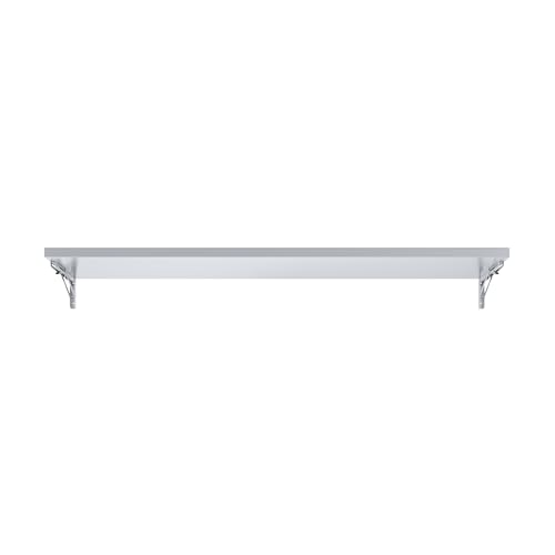 AmGood Stainless Steel Folding Wall Shelf 12 in. x 72 in. NSF | Concession Stand, Food Truck, Kitchen, Restaurant, Garage, Laundry, Utility Room - size: 72" Long X 12" Deep