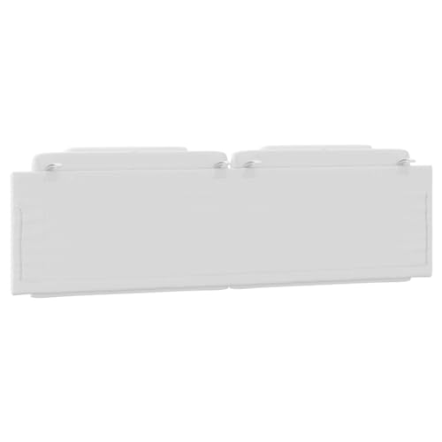 vidaXL Headboard Cushion Viana White 72" Faux Leather | Fits in with various bedroom styles, Covers can be removed for hassle-free cleaning, - color: White, size: 72"