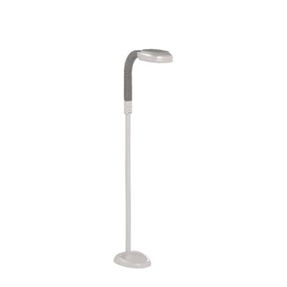 Verilux SmartLight Full Spectrum LED Modern Floor Lamp with Adjustable Brightness, Flexible Gooseneck and Easy Controls - Reduces Eye Strain and Fatigue - Ideal for Reading, Artists, Craft (White) - color: White