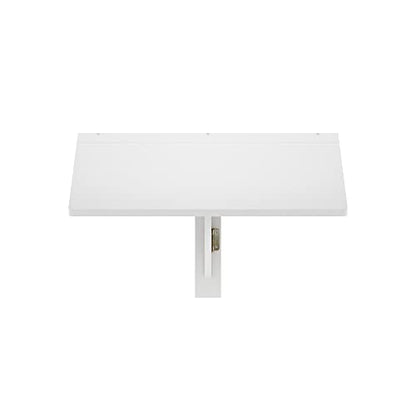 Furinno Hermite Wall Mounting Folding Table, White - color: White