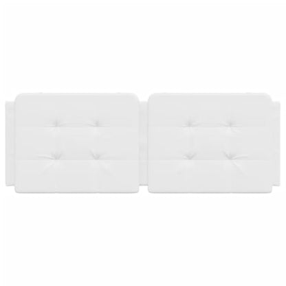 White Headboard Cushion Mounted Wall - Upholstered Headboards Full Size, Bed Frame for Wall, Fabric Headboard, 53.9 in