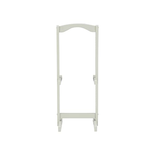 Linon Home Décor Atlas Compass Set Tray Table, Gray - color: Light Gray