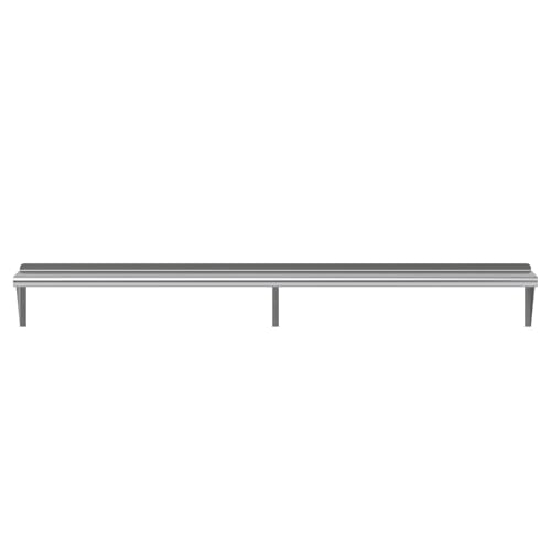 AmGood 10 in. x 72 in. Stainless Steel Wall Shelf | NSF | Metal Shelving | Garage, Laundry, Storage, Utility Room | Restaurant, Commercial Kitchen - size: 10 in. x 72 in.