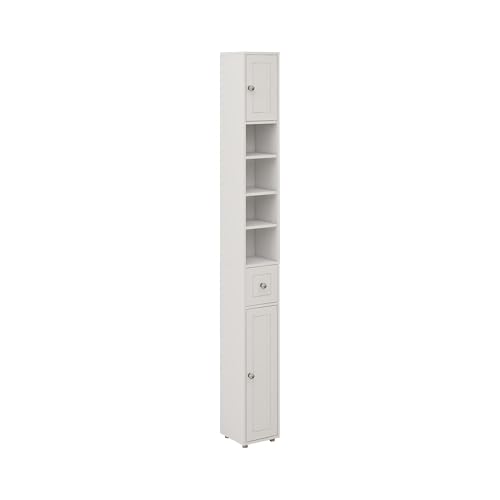 Locsear Tall Slim Bathroom Storage Cabinet, 71" Freestanding Tower Cabinet for Small Spaces with 2 Doors, 1 Drawer, 4 Adjustable Shelves - color: Tall Cabinet