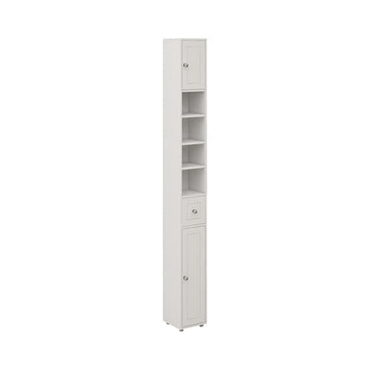 Locsear Tall Slim Bathroom Storage Cabinet, 71" Freestanding Tower Cabinet for Small Spaces with 2 Doors, 1 Drawer, 4 Adjustable Shelves - color: Tall Cabinet