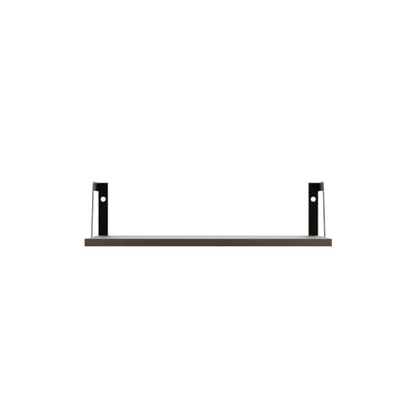 SRIWATANA Dark Walnut Deep Floating Shelves, Set of 2 Wood Wall Shelf Unit | Sturdy Rustic Wood Organizers; Large Capacity Spacious Hanging Boards to Display Books, Plants, Kitchen Spices - color: Dark Walnut