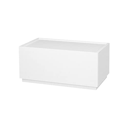 woodtalks Stackable 1 Drawer Dresser, Multi-Purpose Storage Closet Cube Dressers for Bedroom, Storage Cabinet for Entryway, Nightstand Sofa Beside Table Drawer Chest, 23.6 in, White