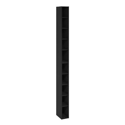 10-Tier Narrow Bookshelf, 6-Inch Width Bookcase, Space Saving Book Shelf, 9.2 x 5.9 x 78.7, for Living Room, Home Office, Bedroom, Blackwood - color: Blackwood(6 Inches), size: 10 Cube