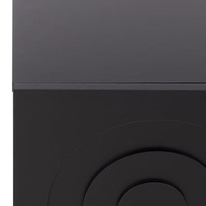 SAFAVIEH Furniture - Simi Media Stand for TVs up to 28" - Black Compact Entertainment Media Console - Storage Cabinet for Living Room, Bedroom (MED3119B) - color: Black