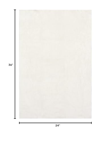 nuLOOM Loni Off White Solid Washable Area Rug, 2' x 3' - color: Off White, size: 2' x 3' (Rectangular)