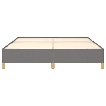 Queen Size Upholstered Bed Frame, Low Profile Platform Mattress Foundation with Sturdy Wood Slats, Dark Gray Fabric, No Box Spring Needed - color: Gray 4, size: Twin XL