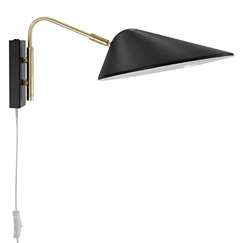 Journey 7" Swing Arm Wall Sconce - color: Black, size: 7" Swing Arm