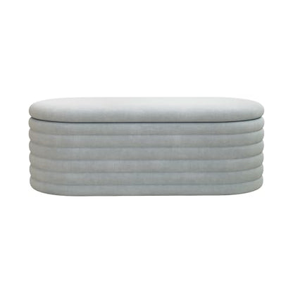 Storage Ottoman Bench 40 inch Upholstered Chenille Fabric Storage Bench for Bedroom End of Bed Stool Aesthetic Large Storag Ottoman for Living Room Entryway,Light Grey | Chenille Fabric Storage Ottoman, End of Bed Stool,Large Bench Hidden Storage,No Assem