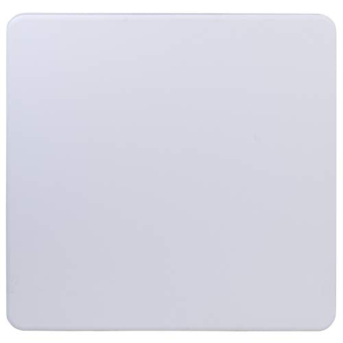 EMMA + OLIVER 2.81-Foot Square Granite White Plastic Card and Game Table | Lightweight, Easy Storage, Event and Banquet Table