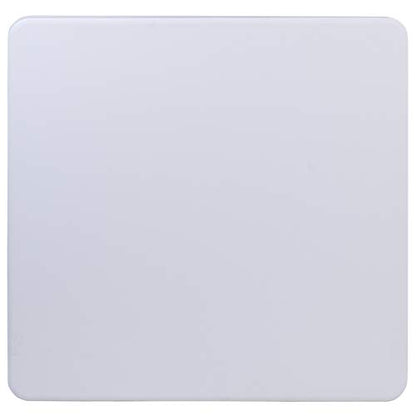 EMMA + OLIVER 2.81-Foot Square Granite White Plastic Card and Game Table | Lightweight, Easy Storage, Event and Banquet Table
