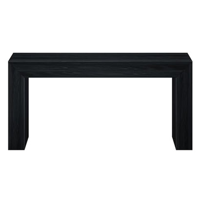 Plank+Beam Grand Console Table, 66 Inch, Black Wirebrush | Perfectly Balanced Design, Non-Toxic Finishes, Hassle-Free Setup, Easy Assembly, Solid Wood - color: Black Wirebrush, size: 66 Inch without Shelf