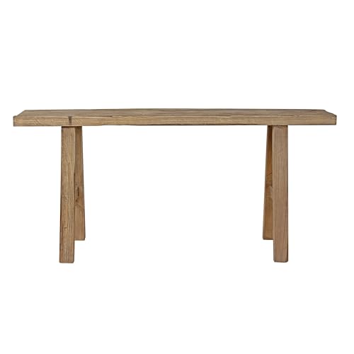 Artissance 43-Inch Elmwood Bench, Natural Wood Rectangular Rustic Bench for Entryway, Hallway, Living Room, and Dining Room - size: 20H x 43W x 10L
