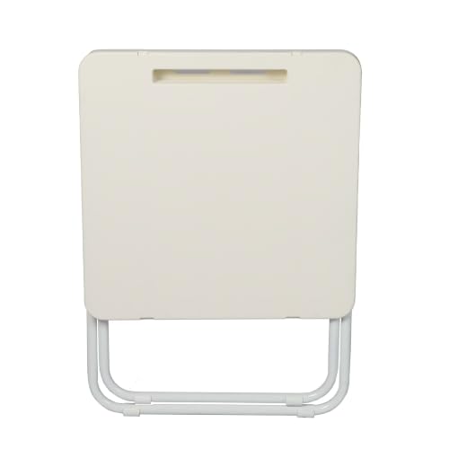 Folding Table Square Portable Compact with Hard Plastic Surface | 65 lb Max Load, Folds Flat for Storage, 40 x 40 x 39.8 cm, 1.86 kg, No Assembly Required