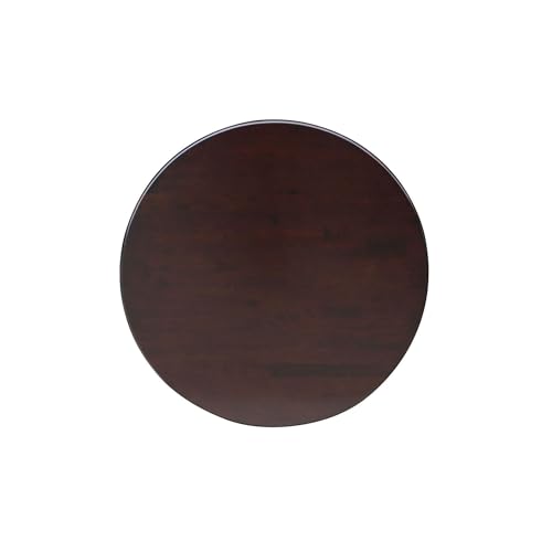 International Concepts 30" Round Wood Counter Height Dining Table in Rich Brown - color: Rich Mocha