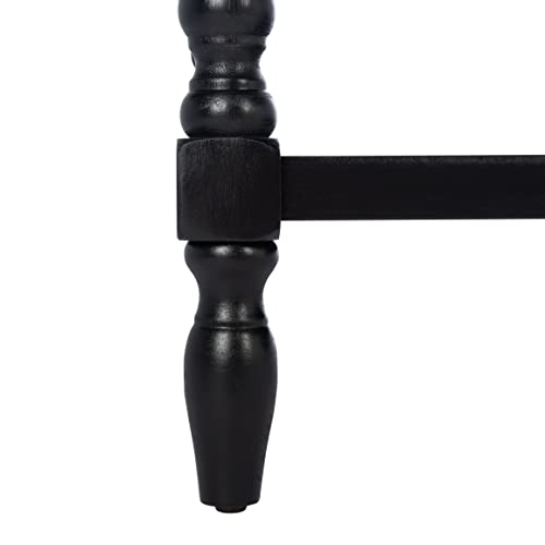 SAFAVIEH Furniture - Athena 2-Drawer Console Table - Black - Solid Wood - Farmhouse Classic Design - Ideal for Entryway, Living Room, Hallway, 35.5" W x 13" D x 29.5" H (CNS5702B) - color: Black