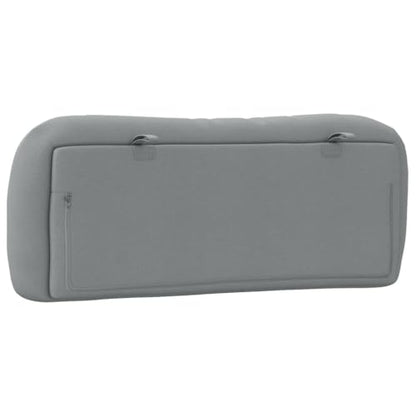 Wall Mounted Headboard Cushion, Rectangular Upholstered Reading Pillow with Adjustable Height for Bedroom Bed Back Support, Light Gray Textured Fabric - color: Light Gray