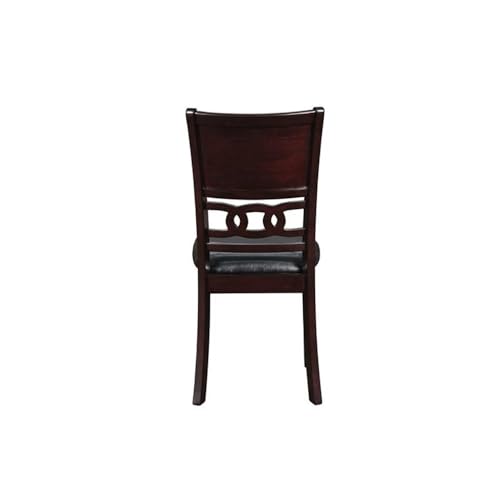 New Classic Furniture Gia 3-Piece Drop Leaf Dining Table Set with 2 Chairs, 42-Inch, Ebony - color: Ebony, size: Dining Set