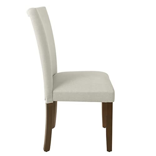 HomePop Classic Parsons Dining Chair - Gray Woven (Set of 2) - color: Gray Woven, style: Pack of 2