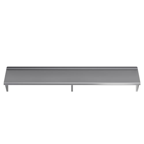 AmGood 16 in. x 72 in. Stainless Steel Wall Shelf | NSF | Metal Shelving | Garage, Laundry, Storage, Utility Room | Restaurant, Commercial Kitchen - size: 16 in. x 72 in.