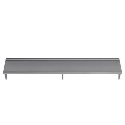 AmGood 16 in. x 72 in. Stainless Steel Wall Shelf | NSF | Metal Shelving | Garage, Laundry, Storage, Utility Room | Restaurant, Commercial Kitchen - size: 16 in. x 72 in.