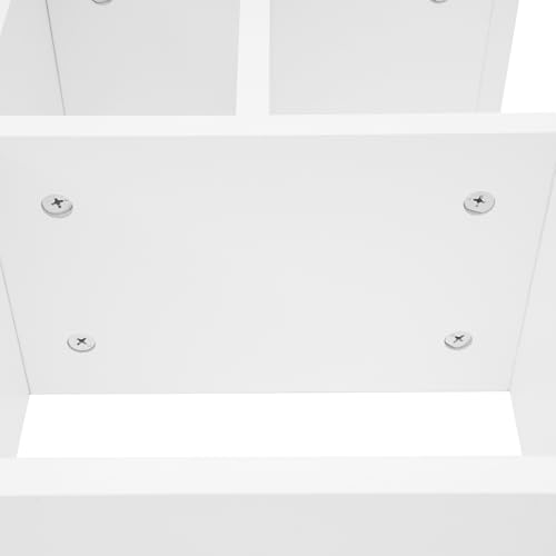 Wall Mounted Folding Desk, Solid Wood Floating Laptop Desk with Wall Mounted Bookshelf for Living Room Coffee Shop Apartments, 88lbs Table Load-Bearing (White) - color: White