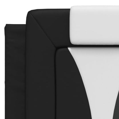 54-inch Double Headboard Cushion, Faux Leather Upholstered Padded Bed Backrest for Reading and Relaxation, Modern Wall-Mounted Bedroom Headboard, Black - color: Black, size: 54 in Double