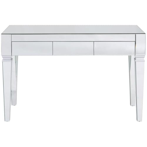 SEI FURNITURE Darien Mirrored Desk, Silver