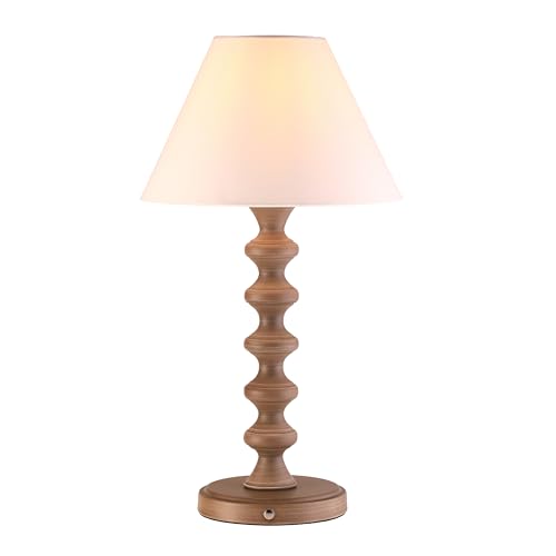 O'Bright Ember Rechargeable Table Lamp (Charcoal-Washed_Baluster) - color: Charcoal-Washed_Baluster