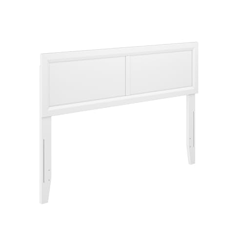AFI, Sophia Adjustable Modern Full Wood Headboard, White - color: White, size: Full