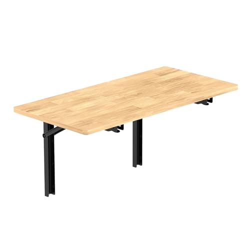 TORACK Heavy Duty Wall Mounted Folding Workbench, Space-Saving Collapsible Wall Table/Desk for Garage Workshop, Holds Up to 550 lbs(Board Size: 47.25 x 22.75 in) - size: 47.25x22.75 inch