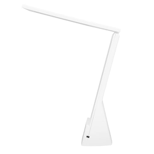 LED Desk Lamp with USB Charging Port, Adjustable Brightness and Touch Control, Foldable Home Office Table Lamp for Reading and Work