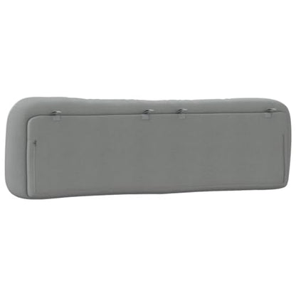 Wall Mounted Headboard Cushion, King Size Bed Backrest Pillow for Reading and TV, Wavy Striped Fabric Upholstered Wall Panel, Light Grey, 80 Inch - color: Light Gray 4