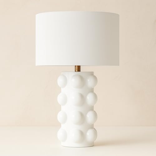 Sagebrook Home Ceramic 22" Bubble Table Lamp, White - color: White, size: 22.0" H
