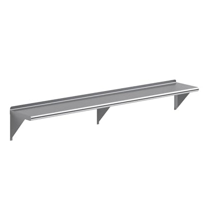 AmGood 72" Long X 12" Deep Stainless Steel Wall Shelf | NSF Certified | Appliance & Equipment Metal Shelving | Kitchen, Restaurant, Garage, Laundry, Utility Room - size: 72" Long X 12" Deep