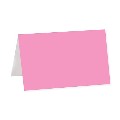 Andaz Printable Place Cards, Pink 20-Pack for Wedding, Graduation, Table Settings - color: Blank Pink