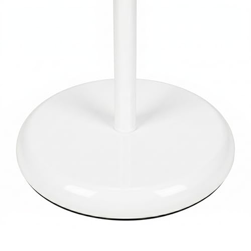 Brightech Sky Dome Double – High Brightness Torchiere Floor Lamp with 2 Reading Lights for Living Rooms, Bedrooms – Replace Halogen Standing Lamps with Efficient LED Office Lighting - Tall White Pole - color: White